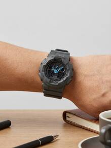 Casio 卡西欧  指针/数字双显男士手表 GA100C-8ACR - 灰色 - 查看 4
