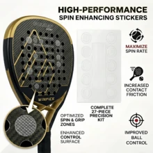 Băng quấn tăng xoáy chuyên nghiệp cho vợt Padel, tăng khả năng xoáy và kiểm soát, phù hợp cho mọi loại vợt, phụ kiện thiết yếu cho Padel - Nhiều màu - Xem 8