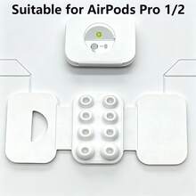 Earphone Caps Compatible With Apple Earphones, Extra Small, Small, Medium, Large, Compatible With AirPods Pro 1/2 - View 1