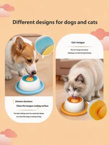 Pet Licking Bowl | Wet Food And Yogurt Licking, Slow Energy Consumption, Cleans And Cares For Oral Health, Suitable For Cats And Dogs, Plastic Material. Slow Feeding Bowl Licking Fun, Energy Consumption And Educational Interaction. - One Size Fits All - View 12