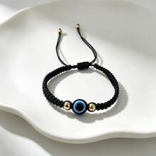 1pc Handmade Devil's Eye Bracelet, Fashion Accessory For Women, Men, Couples, And Friends - One Size Fits All - View 14