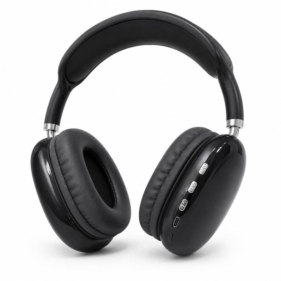 Fone de Ouvido Headphone Sem Fio Over-Ear com Microfone e Modo FM P9
