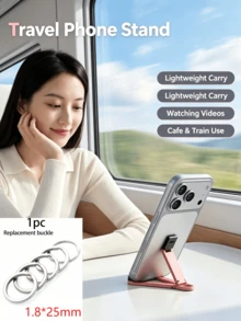 便攜式可折疊鑰匙圈手機支架,口袋迷你手機支撐架,可調節智慧型手機架。適合公路旅行娛樂、咖啡廳手機瀏覽、日常戶外攜帶、飯店臨時手機支撐 - 彩色 - 查看 13