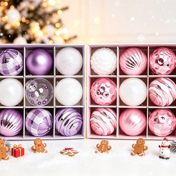 12pcs Creative Home Christmas Balls, Christmas Tree Hanging Ornaments, Christmas Holiday Decorative Balls, Suitable For Winter Home Decor And Holiday Celebrations, Festive Parties, Christmas Parties, Room Decoration, Holiday Decoration, Festive Decoration, Party Gifts, Fun Christmas Party Decorations, Christmas Holiday, Happy New Year, Christmas Decorations, Perfect Christmas Gift Choice For Friends,