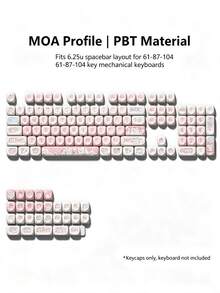 EWEADN Keycaps & Switches Side-Printed/Front-Printed Gradient Keycaps Dye-Sublimation Translucent Characters Compatible With Most Standard MX Cross-Axis Mechanical Magnetic Switch Keyboards - View 10