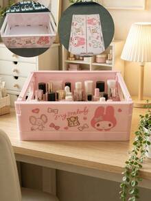 SANRIO Series Hello Kitty Foldable Desktop Storage Box, Multiple Styles Available, Portable, Leak-Proof, Also Suitable For Desktop Decoration, Foldable Desktop Display Stand, Suitable For Office, Camping, Home, School, Can Be Given As Girlfriend Gift, Birthday Gift, Christmas Gift, Suitable For Travel, Images Only For Display, Actual Product Prevails - A - View 10