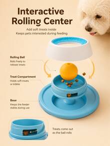 Pet Licking Bowl | Wet Food And Yogurt Licking, Slow Energy Consumption, Cleans And Cares For Oral Health, Suitable For Cats And Dogs, Plastic Material. Slow Feeding Bowl Licking Fun, Energy Consumption And Educational Interaction. - One Size Fits All - View 11
