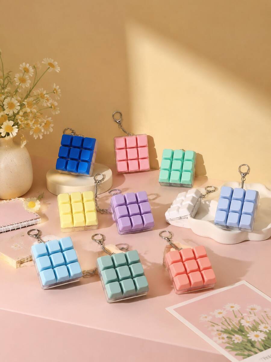 1pc Macaron Color 9-Key Button Keychain, Dopamine Color, Button Stress Relief Toy - Stress Relief Toy - Squeeze Toy - Fidget Toy - Travel Toys - Classroom Fidget Toys - Color Keyboard Finger Decompression Key Chain, Bag Key Pendant - Halloween - Toys For Adults Women - Christmas Stationery Stress Ball - Birthday Gift - Perfect Gift - Gift - Toys - Games