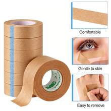 1 Roll Breathable Non-Woven Adhesive Tape, Gentle Skin-Friendly Fix Tape For Daily Use - Brown - View 1