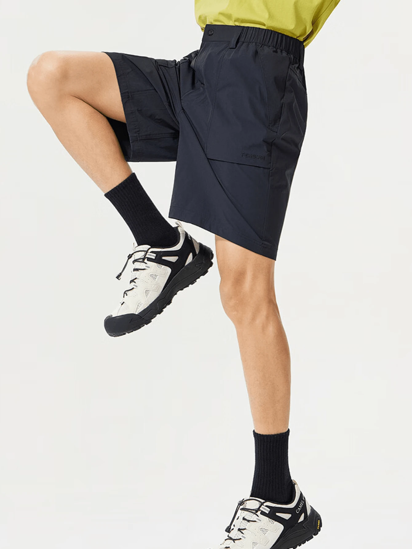CAMEL CROWN Men's Cooling Quick-Dry Shorts, Spring/Summer Sun Protection Moisture-Wicking Breathable Cool Shorts - Phantom Black - View 1