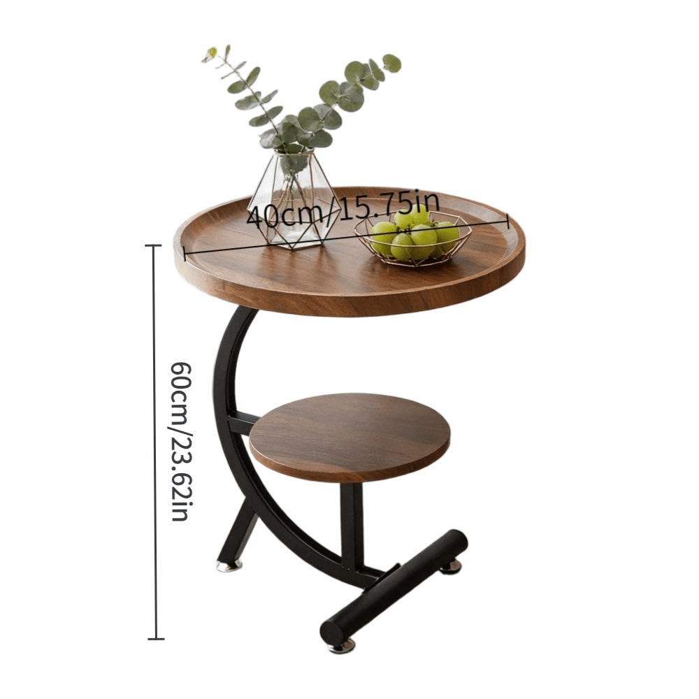 2 Round Nested Side Tables - Suitable For Living Rooms, Bedrooms And Balconies, Waterproof, Scratch-Resistant And Easy To Clean, Durable And Compatible With Various Home Scenarios - Multicolor - View 10
