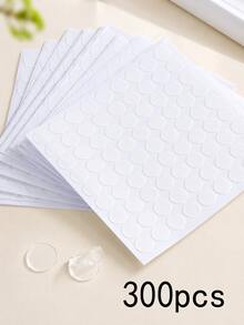 50/300pcs Round Double-Sided Tape Diameter 2cm, Acrylic Transparent Adhesive - View 1