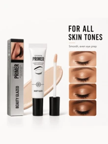 beauty glazed Primer eyeshadow tahan lama, ringan, tidak menggumpal, anti luntur, cocok untuk kelopak mata berminyak, bebas uji hewan, alas makeup mata untuk penggunaan sehari-hari. - Krem - View 6