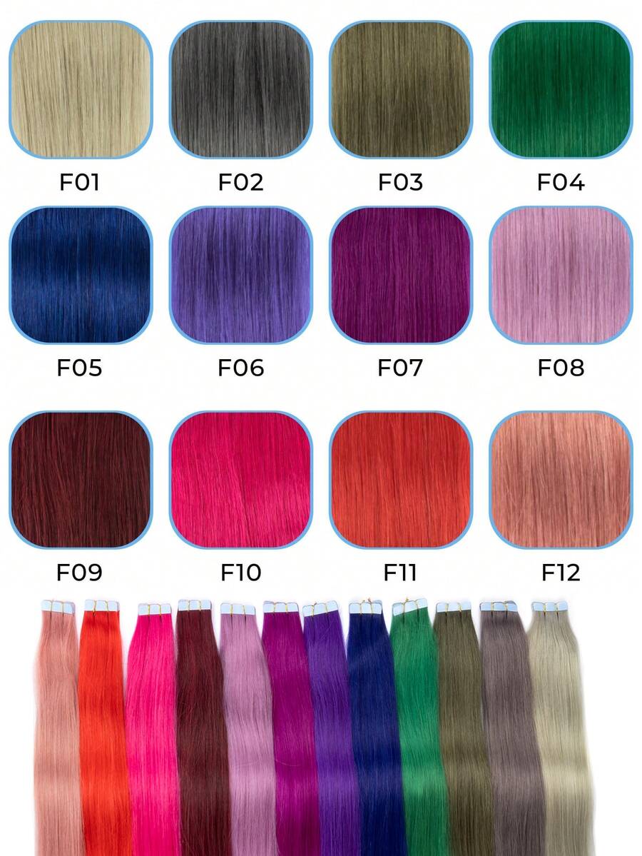 Mini Tape In Hair Extensions Human Hair Colored Invisible Tape In Human Hair Extensions Highlighted For Party Hair Highlights Wear And Go Glueless For Holiday FestivalSchool Supplies Party Wedding Daily For All People Women Girl Bride