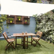 Rectangular Outdoor Patio Sun Shade Sail, Curved Edge 95% UV Protection Sun Canopy, Suitable For Patio, Backyard, Courtyard - Multicolor - View 2