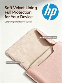 HP Ultra-Thin Laptop Sleeve For Commuting And Business Travel, Cream Color, Versatile Minimalist Style, Compatible With 14-16 Inch Laptops, Easy To Carry With One Hand - View 8