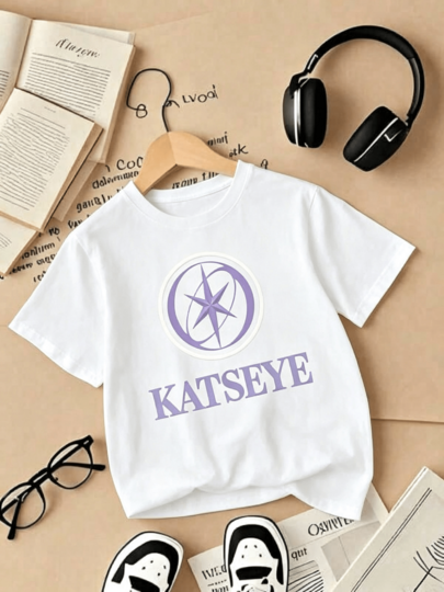 KatsEyes Young Girls' T-Shirt, Top For Tween Girls' Clothing,Boys' T-Shirt Tween Girl Clothes, Summer Kids Girls Clothing Men Clothes, Women's T-Shirt