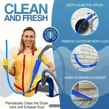 1pc Multi-Purpose Vacuum Cleaner Hose, Dryer Vent Cleaning Hose With Lint Removal System, Vacuum Cleaner Head, Washing Machine Cleaner, Suitable For Most Vacuum Cleaners, DIY Dryer Hose Cleaning Accessory, Washing Machine Accessory, Vacuum Cleaner Accessory, Vacuum Pipe - Made Of Durable TPE Hose And Plastic Material, Suitable For Home Appliance Accessories And Pipe Unclogging (Compatible With Multiple Devices) - A - View 4