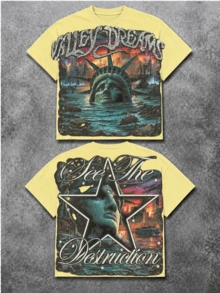 Women T-Shirts - 淺黃色 2 - 查看 1