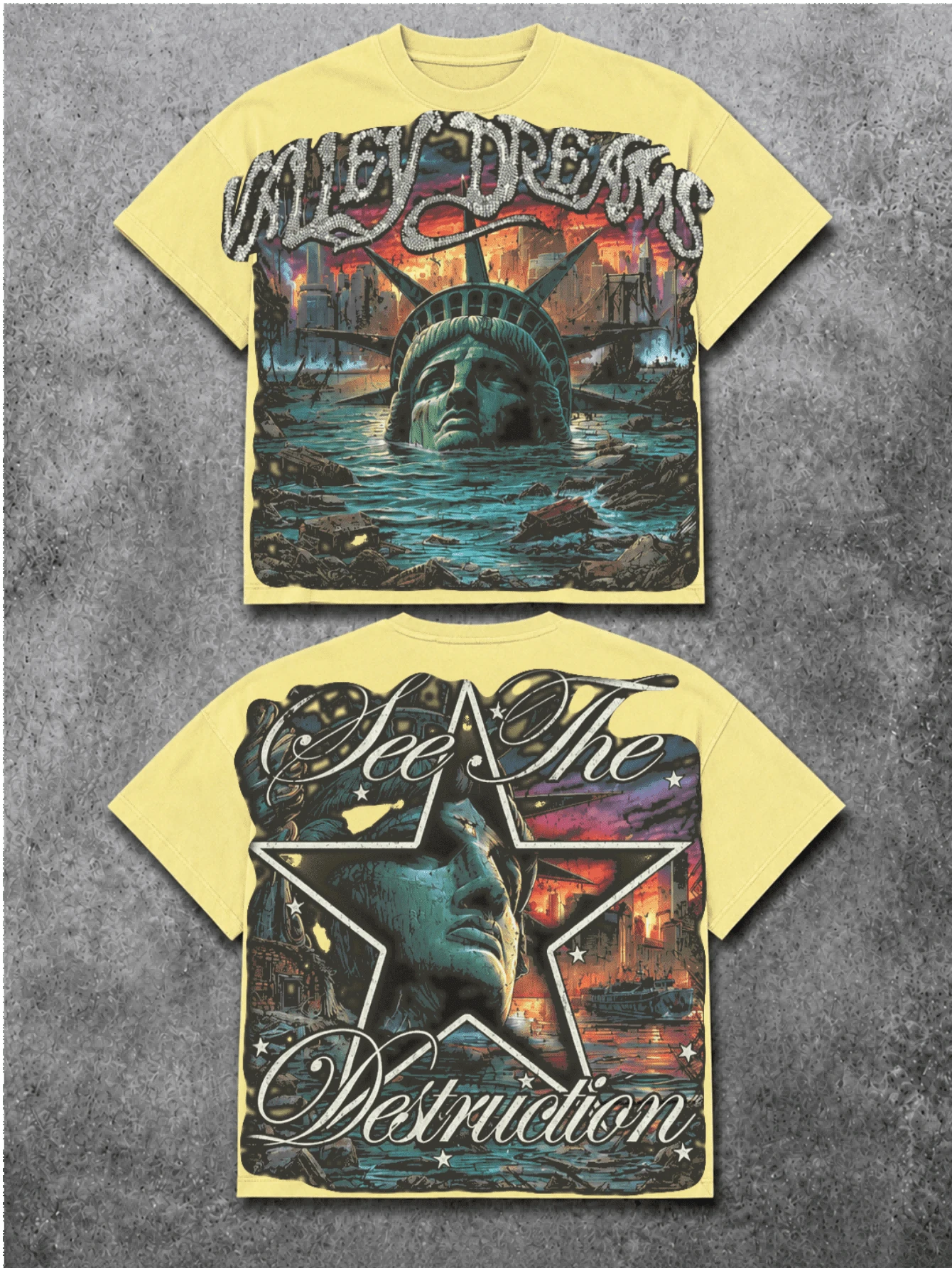Women T-Shirts - 淺黃色 2 - 查看 1