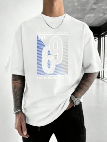 Men T-Shirts - 白色 - 查看 2