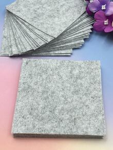 5/10/20/30pcs Felt Fabric, Pre-Cut Size 5.12x5.12 Inches, Approx. 1mm Thick, Stiff Material, Suitable For DIY Crafts, Card Making, Embroidery Backing, Home Decor - Felt Fabric - View 4