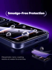 2 Pieces Set - Screen Printed Black Border. It Is An Ideal Birthday Gift For Family And Friends. High Definition Tempered Glass, High Transmittance, Compatible With Samsung A03 A05 A15 A71 5G S24 A54 5G. Compatible With IPhone 17, 17Pro, And 17Promax, [International Version Instead Of Local Version] - Multicolor - View 4