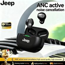Jeep JP EW011 TWS 真无线耳机，运动耳机，HiFi 立体声耳机，带麦克风的降噪耳机，高清语音 - 黑色 - 查看 7