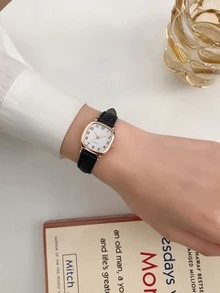 3件組女款石英手錶套裝，時尚休閒優雅極簡錶盤設計，適合日常配戴、裝飾、返校季、情人節、感恩節及各種節日禮物 - 彩色 - 查看 7