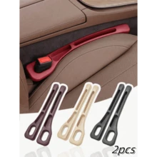 2pcs Car Seat Gap Filler Storage Box, Dual Slot Design, Durable Leak-Proof Material, Can Store Keys, Phones, Cards, Coins, Reduce Seat Friction Noise, Elegant Car Interior Decor, Holiday Gift - Multicolor - View 4