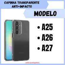 Capa Transparente Anti Impacto Compatível Para Samsung A25 / A26 / A27 / Capinha Simples Silicone (CF09) - Transparente - Visão 2