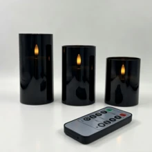 3 Packs Remote Control Flameless LED Candles, Simulating Realistic Flame Flickering, Decorative LED Candles Suitable For Home, Weddings, And Holiday Romantic Parties, Powered By 2 AA Batteries (Not Included) - LED Pillar Candles - View 14