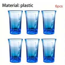 6pcs Small Plastic Acrylic Wine Glasses, Suitable For Bar, Pub, Club, Restaurant And Home Use - Perfect For Serving Juice, Beverages And Summer/Winter Drinks - Yellow - View 17