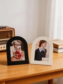 5/10pcs Arched Cardboard Photo Frames, Desktop Standing Minimalist Photo Display Stand, Vertical Aesthetic Picture Frame, Birthday Wedding Party Table Decor, Home Desk Decoration - Multi-color - View 7
