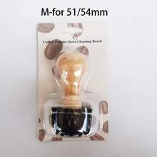 Coffee Powder Bowl Cleaning Brush, Espresso Handle Brush With Wooden Handle, Plastic Bristle Coffee Machine Cleaning Brush, Suitable For 51mm And 58mm Filter Baskets - Multicolor - View 10