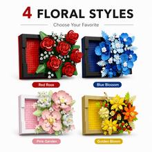 687+PCS Floral Bouquet Building Block Set, Creative Pull-Out Flower Box Brick Model, Adult Desktop Display Decor, Home Shelf Decoration, 4 Styles - Building Block Flower Box - View 6