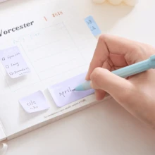 1pc/210pcs Multi-Size Index Sticky Notes, Student Textbook Marking Stickers, Planner Memo Notes, Office Classification Label Stickers, Adhesive Memo Paper - A - View 6