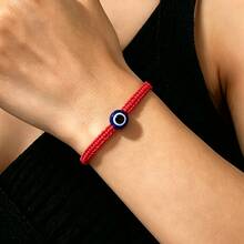 1pc Handmade Devil's Eye Bracelet, Fashion Accessory For Women, Men, Couples, And Friends - One Size Fits All - View 9