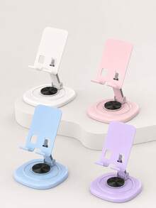 1pc 360° Rotatable Foldable Phone Stand, Minimalist & Multifunctional Design, Portable Folding Structure, Stable & Non-Slip, Easy To Carry & Store, Suitable For Office, Camping & Binge-Watching, Metal Rotating Phone/Tablet Stand Holder - A - View 17
