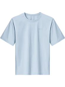 CAMEL CROWN Áo thun nam ngắn tay chống nắng, cảm giác mát lạnh, thoáng khí - Mây và nước xanh - Xem 4