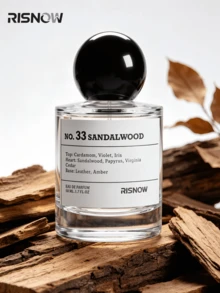 Woody Leather Sandalwood Scent, Similar To LLS 33,RISNOW NO.33 Sandalwood Unisex Perfume Gift Set,50ML,Long Lasting 8 Hours,Violet,Cedar,Amber,Ideal Gift For Halloween Thanksgiving Christmas New Year - 木質香調 - 查看 7