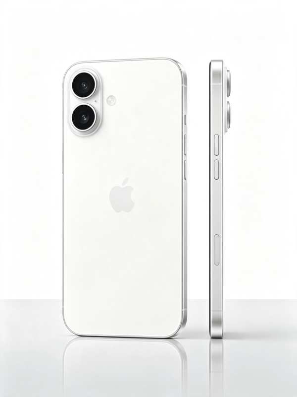 Apple IPhone 16 128G Blanc, Smartphone Déverrouillé Dual ESIM 5G, Appareil de Communication Quotidienne, Téléphone Mobile de Travail de Bureau, Compagnon de Tournage Vlog & Divertissement