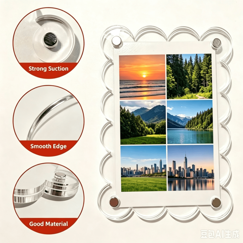 2026 New Macaron Solid Color 3-Inch Photo Frame, Cute Mini Photo Frame, Desktop Photo Display Stand, Bedroom Desk Aesthetic Decor, Suitable For Fujifilm Instax Photos - Set - View 4