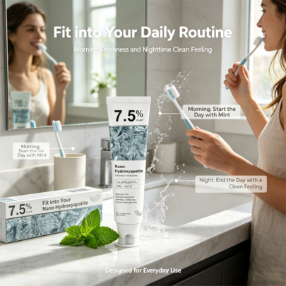 7.5% Nano-Hydroxyapatite Recovery + Toothpaste, Gently Whitens Yellow Stained Teeth And Shields Fragile Enamel, High-Purity Nano HAP Boosts Long-Term Oral Recovery, Thoughtful Birthday Gift For Sensitive Teeth Sufferers.