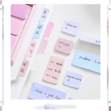 1pc/210pcs Multi-Size Index Sticky Notes, Student Textbook Marking Stickers, Planner Memo Notes, Office Classification Label Stickers, Adhesive Memo Paper - A - View 5