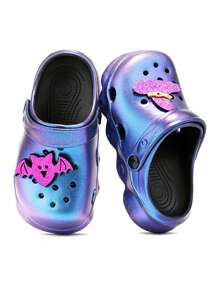 HOEASE Girls' Garden Clogs, Comfortable Slip-On Sandals For Summer, Suitable For Gardening, Beach, Pool, Outdoor And Indoor Use, All-Season Wear - Purple - View 2