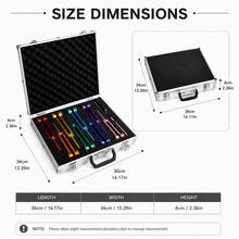 [Independence Day Gifts] 8-Color Tuning Fork Set With Activator Mallet Base Chakra Tuning Fork Set Aluminum Alloy Material Sound Therapy Activator Chakra Healing For DNA Healing, Sound Therapy, Yoga, Reiki - 8-piece Set Of Colored Tuning Forks - View 8