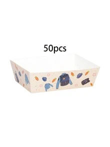 10/20/30/50pcs 1.6x3.1x4.7 Inch Police Theme Paper Food Trays, Police Uniform & Bulletproof Vest Print Paper Boat Snack Boxes, Suitable For French Fries, Corn Chips, Popcorn, Candy, Police Theme Birthday Party, Police Party Decoration, Children Celebration Tableware - Multicolor - View 10