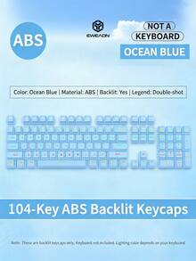 EWEADN Keycaps & Switches Side-Printed/Front-Printed Gradient Keycaps Dye-Sublimation Translucent Characters Compatible With Most Standard MX Cross-Axis Mechanical Magnetic Switch Keyboards - View 16