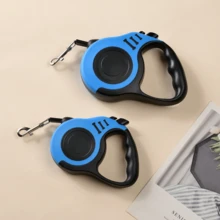 1pc 3 Meters/5m Retractable Adjustable Pet Leash, Suitable For Small And Medium Dogs, Automatic Retractable Dog/Cat Leash, Bone Shape - Multicolor - View 2